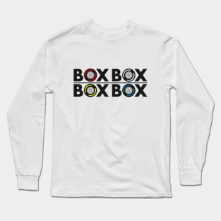 Box Box Box Box F1 Tyre Compound Design Long Sleeve T-Shirt